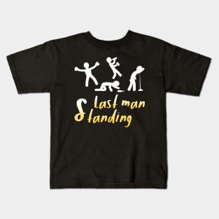 Last Man Standing Drunk Fun International Beer Day Drinking Kids T-Shirt